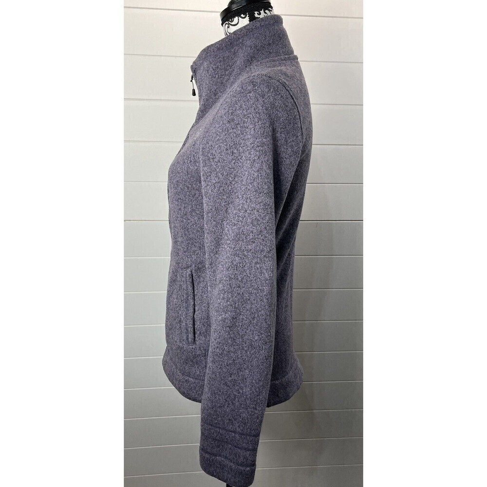 The North Face Knit Fleece Jacket Womens Lavender S Zip Front Pockets CorpCore - Picture 6 of 13